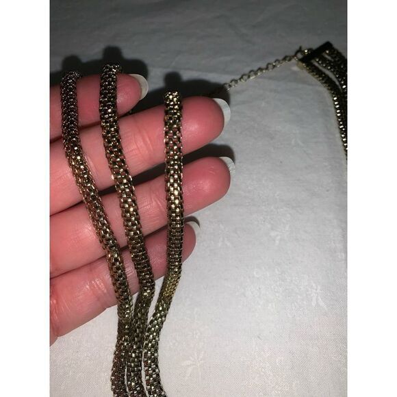 Vintage Gold Tone Snake Chain Necklace 18” - Picture 6 of 15